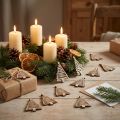 Strødekorasjon Juletre natur 3x4,5cm 72 stk | Floristik24.no