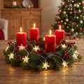 LED-lyslenker med stjerner, 20 mikro-LED-er, varmhvit, timer, 6 stk. | Floristik24.no