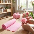 Blomsterhandler kreppapir lys rosa 50x250cm | Floristik24.no