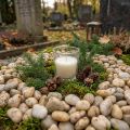 River Pebbles naturlig krem 3-5cm 1kg | Floristik24.no
