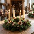Lysestakelys adventsstjerne brun Ø9,5cm 4stk | Floristik24.no