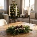 Lysestake, lysestake adventskrans 27,5cm H18,5cm | Floristik24.no