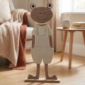 Filt dekorativ frosk med garnbukser beige dekorativ figurfilt H51,5cm | Floristik24.no
