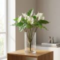 Kunstige blomster, flamingoblomst, kunstig anthurium hvit 36cm | Floristik24.no