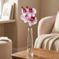 Orchid Artificial Phalaenopsis 4 Blomster Hvit Rosa 72cm | Floristik24.no