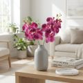 Orkidé flammet kunstig Phalaenopsis lilla 72cm | Floristik24.no