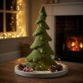 Kunstig juletre gran grønn flokket 45cm | Floristik24.no