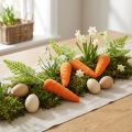 Gulrotpynt gulrøtter flokket oransje grønn H23cm 8 stk | Floristik24.no