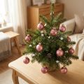 Mini julekuler gammelrosa glasskuler Ø2,5 cm 22 stk | Floristik24.no