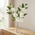 Kunstig klematisgren med blomster for elegant og vedlikeholdsvennlig dekorasjon, 81 cm, 2 stk. | Floristik24.no
