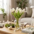 Kunstig tulipan, realistisk dekorasjon, slitesterk kunstig blomst til hjemmet, 21 cm, 6 deler | Floristik24.no