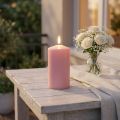 PURE søylelys 130/70 rosa dekorativt lys bærekraftig naturlig voks | Floristik24.no