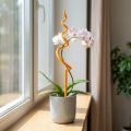 Orkidépinne, plast, oransje, klatrehjelp for orkideer, H64 cm | Floristik24.no