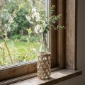 Deco flaske glass glassflaske dekorasjon flettet Ø9,5cm H31cm | Floristik24.no