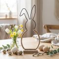 Påskehare borddekor påske wire boho dekorasjon bunny 32cm | Floristik24.no
