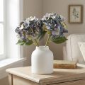 Kunstige blomster i blå hortensia stor Ø15cm L58cm 2stk | Floristik24.no