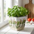 Urtepotte, plantekasse med motiv, plantekasse H13cm B13,5cm | Floristik24.no