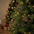 Dekorative stjerner juletre bærglitter lilla Ø12cm 12 stk | Floristik24.no