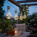 Hagedekorasjon solcelledrevet LED-lyspære varmhvit H15cm 5 stk | Floristik24.no