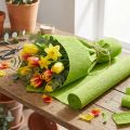 Blomsterhandler kreppapir gressgrønt 50x250cm | Floristik24.no