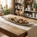 Kokosnøttskall kokosnøttblad hvitvasket 60 cm | Floristik24.no