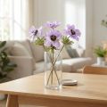 Kunstige anemoneblomster i lilla, 34 cm lange, 4 stk. | Floristik24.no