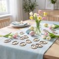 Påskepynt for håndverk, kaninegg, naturlig tre, 4 cm, 72 stk | Floristik24.no