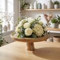 Dekorativ tallerkentre med fotkakestativ optikk natur Ø25cm | Floristik24.no