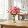 Kunstig nellike Rosa 25cm 7stk Kunstig plante som ekte! | Floristik24.no