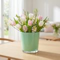 Glasspotte Ø11,5cm H10,8cm mintgrønn | Floristik24.no