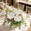 Roseblomst hvit 17cm 4 stk | Floristik24.no