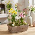 Blomsterpluggkanin laget av tre 9cm 12 stk | Floristik24.no