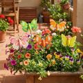 Blomsterplugg sommerfuglved assortert 7,5cm 16 stk | Floristik24.no