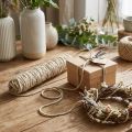 Vektråd ullsnor filt ledning filtsnor beige L55cm | Floristik24.no