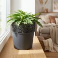 Plantekar plast blomsterpotte antrasitt Ø14,5cm H15,5cm | Floristik24.no