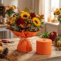 Blomstercrepe oransje B10cm gramvekt 128g/kvm L250cm 2stk | Floristik24.no