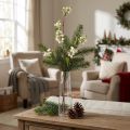 Kunstig ertebusk snøbær L74cm | Floristik24.no