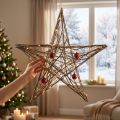 Dekorativ stjerne laget av kvister julestjerne for oppheng 60cm | Floristik24.no