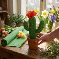 Blomsterhandler kreppapir grønt 50x250cm | Floristik24.no