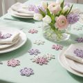 Treblomster spredt dekorasjonsblomster lilla/rosa/hvit Ø3,5cm 48 stk. | Floristik24.no