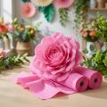 Blomstercrepe rosa B10cm gramvekt 128g/kvm L250cm 2stk | Floristik24.no
