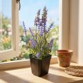 Kunstig lavendel i potteblomstrende kunstige planter 25cm | Floristik24.no