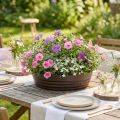 Plantering «Rondino» 55 cm brun 1 stk. | Floristik24.no