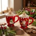 Julekopper kopp julenissekeramikk 10,5cm 2stk | Floristik24.no