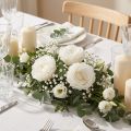 Infinity Roses Ekte konserverte rosehoder hvite Ø6cm 6 stk | Floristik24.no