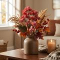 Stor burdock kunstplante burdock kunstig rød 52cm | Floristik24.no