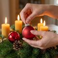 Julekule Ø4cm rødglans/matt 24 stk | Floristik24.no