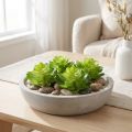 Kunstig sukkulent, grønn, til dekorasjon i bolle eller vase, 10 cm, 4 stk. | Floristik24.no