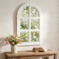 Tredekor shabby chic dekorativ vinduskarm tre hvit 29,5×48cm | Floristik24.no