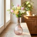 Mini glass vase blomstervase lilla Ø7,5cm H15cm | Floristik24.no